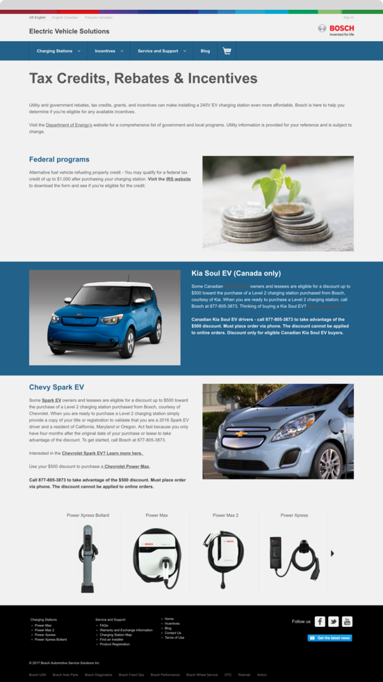 Bosch EV Incentives