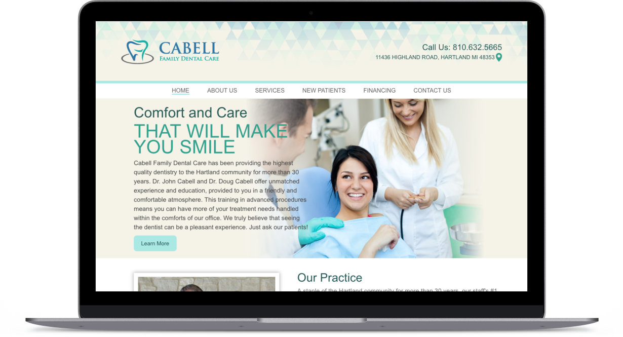 Cabell Family Dental Care Homepage