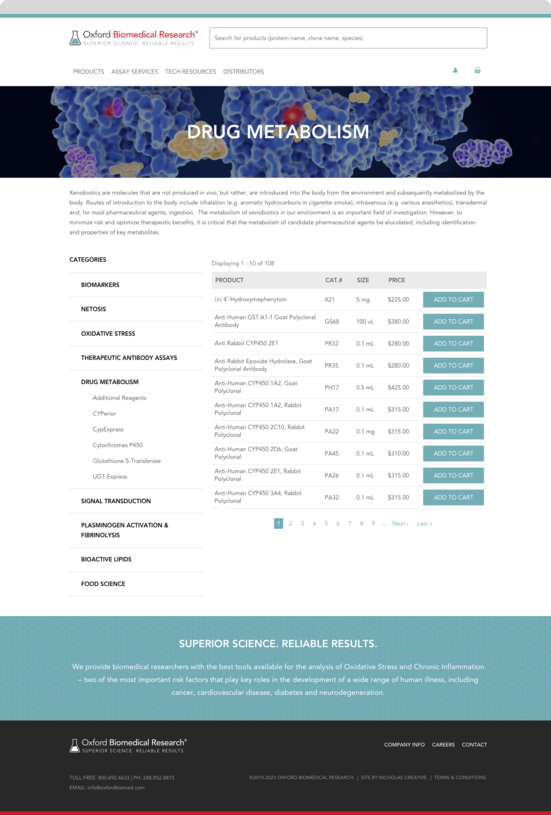 Oxford Biomedical Internal Web Page