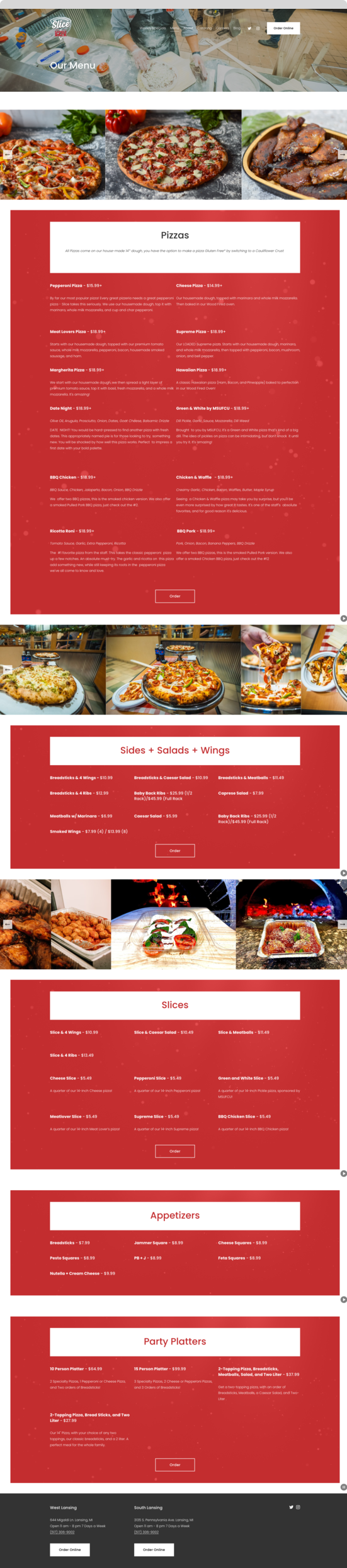 Slice by Saddleback Interior Web Page